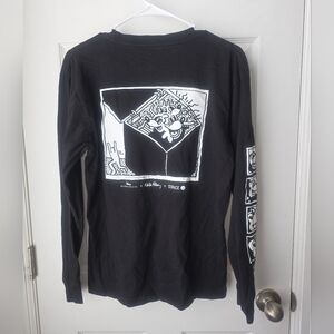 Stance Mickey Mouse x Keith Haring Long Sleeve Graphic Tee Size Medium